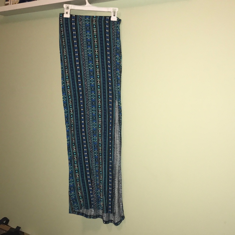 Patterned Maxi Skirt